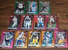 2024 Prizm NFL Card Lot Of 23 COLOR Variations! (Pink/Green Wave, Orange Ice)