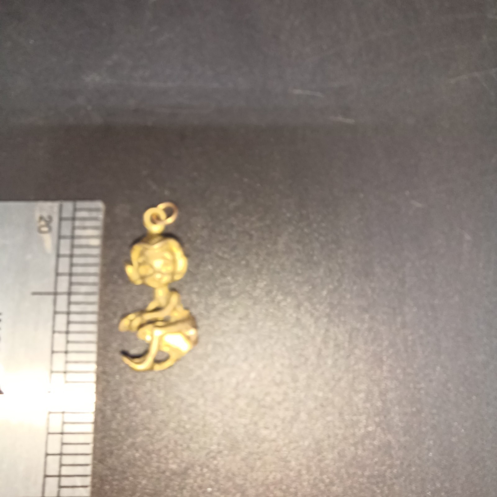 Vintage Cornish Pixie  Goldtone Charm Pendant Tiny - image 6