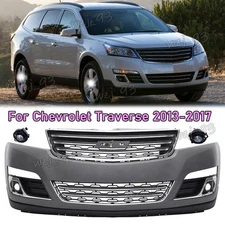 For Chevy Traverse 2013-2017 Front Bumper Cover Grille Assembly Kit Set