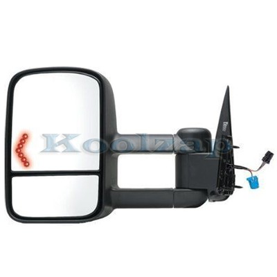 For 03-07 Sierra Power Heated Telescopic Upgrade Tow Mirror w/Signal Left Side