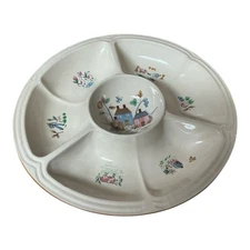 Rare International China Heartland Chip and Dip Server Vintage cottage Core