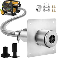 2025 Upgraded Generator Exhaust Silencer Kit Stainless Steel Muffler with Insula