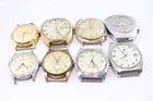 Vintage Mens Mechanical Watch Heads Roamer Timex SPARES/REPAIRS x 8