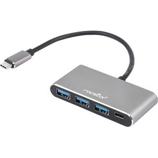 Rocstor Premium Usb C Hub - 4 Port Usb-c To Usb-a 3x And Usb-c 1x - Bus