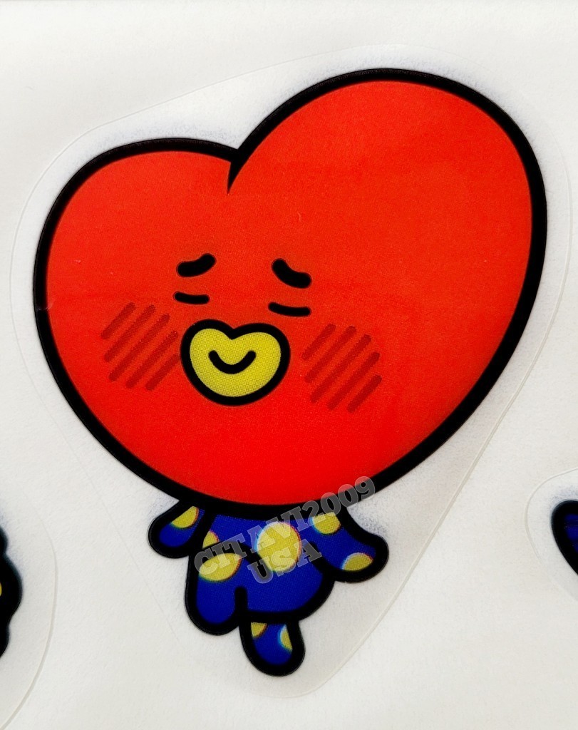BT21 BTS STICKERS CARTOON WATERPROOF CLEAR DECAL KOREAN KPOP