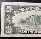 Ten Dollar Bill $10 1990 Older Note J32862629A Miscut Error sb2-26 — photo 6