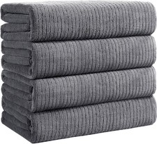 Bath Towels Set of 4 Extra Large 35 x 70 Inches,Luxury Thick High Absorbent