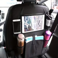 1pc Durable Car Seat Back Storage Bag, Foldable Storage Bag with Multiple Compar