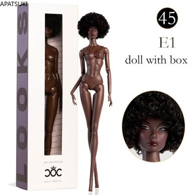 Black Fashion 12'' 1/6 BJD Doll Full Dolls Figure Supermodel Princess Doll Toys