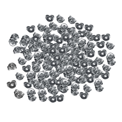 100x Ohrringrücken, Ohrringstopper Verschluss Ohrring Backings