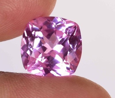 Stunning Natural Mogok Pink Ruby 9.25 Ct Cushion Cut Flawless Certified Gemstone