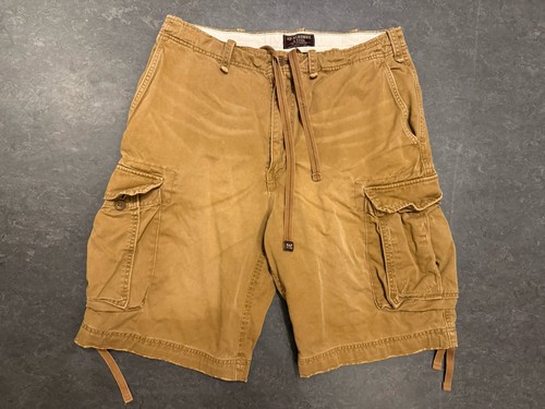 Abercrombie & Fitch, Abercrombie And Fitch Fatigue Vintage Brown Cargo Shorts Shirt Size 33
