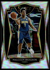 Malcolm Brogdon 2020-21 Panini Select #110 Silver Prizms Pacers Basketball Card