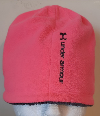 Under Armour Fleece Beanie Hat Bright Pink Women's UA Logo Susan Komen--NWOT