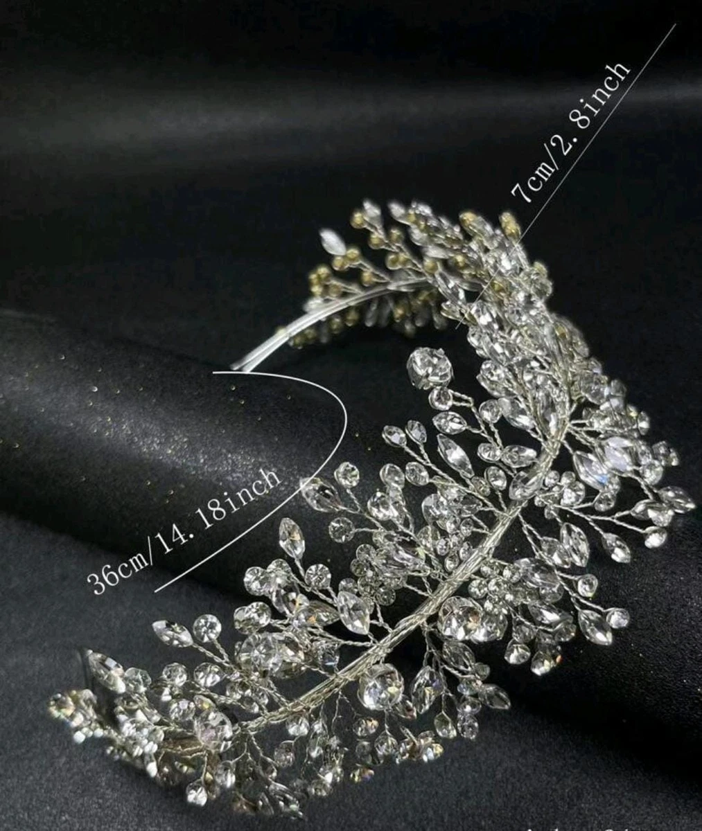 Decorazione Acconciatura Capelli Con Strass Argento - Foto 7