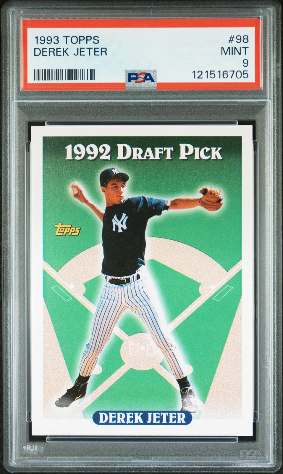 1993 Topps - Derek Jeter - #98 - RC Rookie - PSA 9