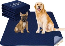 2 Pack Pee Pads Dogs Washable 53  x53  Pet Pads Waterproof,Anti Skid Whelping