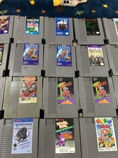 Nintendo NES Video Game lot of 66 Games! Mike Tyson's Punch-out, BugerTime, etc.
