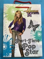 Hannah Montana Miley Cyrus vintage gift bag 9 1/2" x 13"