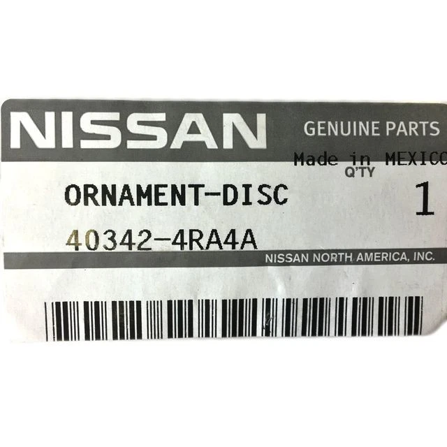 OEM NEW Wheel Hub Center Cap Metallic Gray Pathfinder Versa Murano 403424RA4A - Image 2 of 4