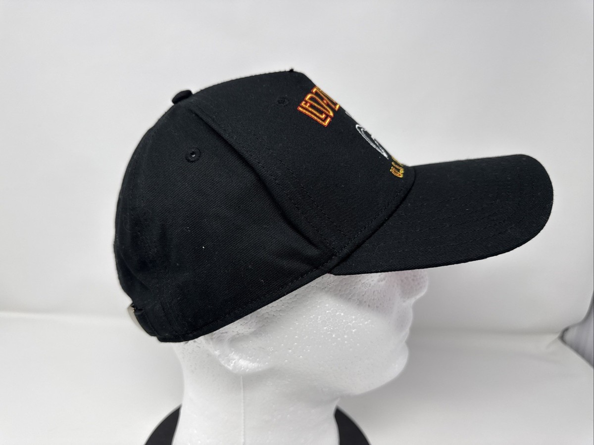 Led Zeppelin Hat Mens One Size Black U.S. Tour 1975 Adjustable