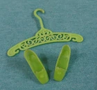 Vintage Barbie Clothes - Vintage Barbie Lime Green Pilgrim Shoes