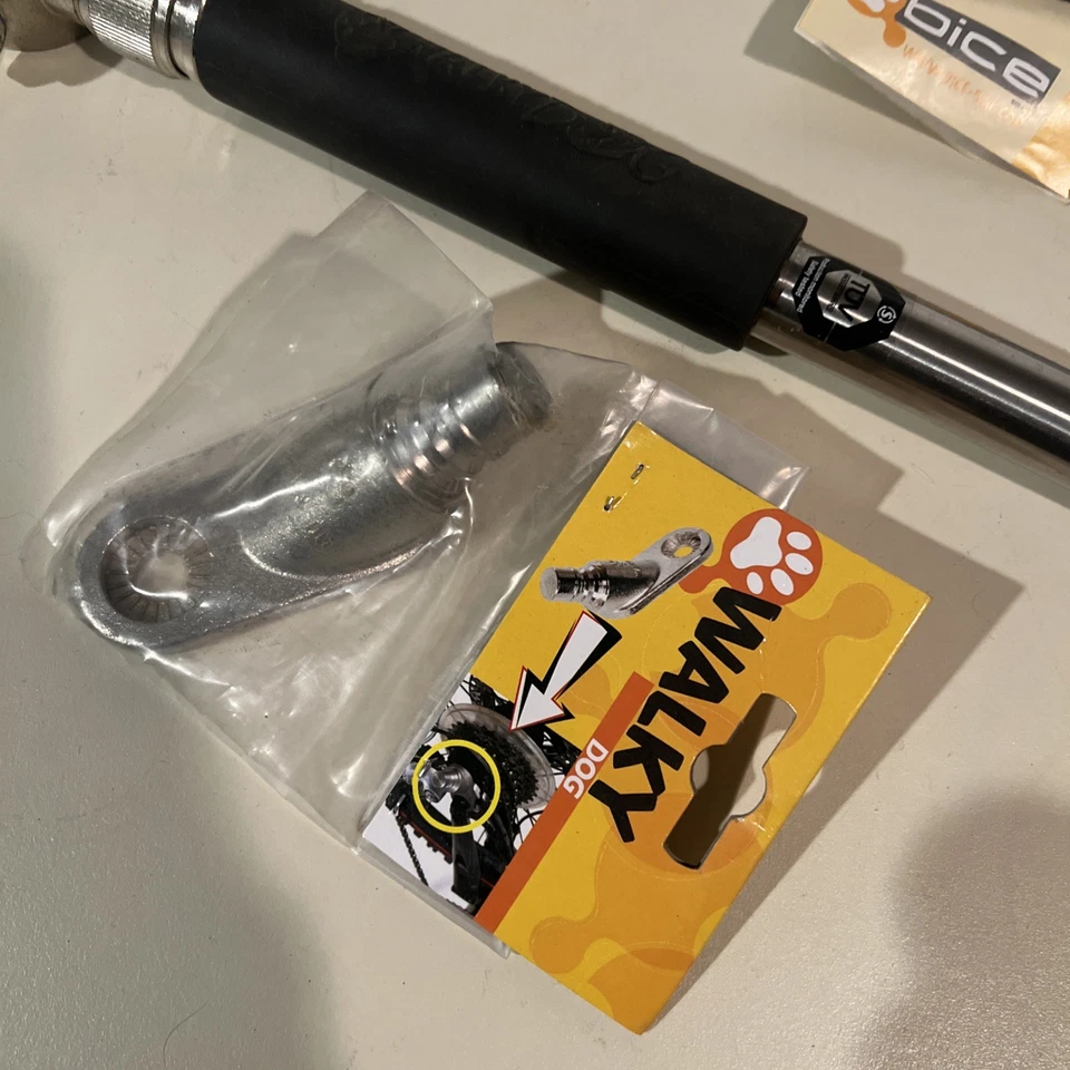 Walky Perro Bicicleta Paseador Perro Asistente Correa Bicicleta Accesorio Perro Bicicleta Correa Foto 2 de 4