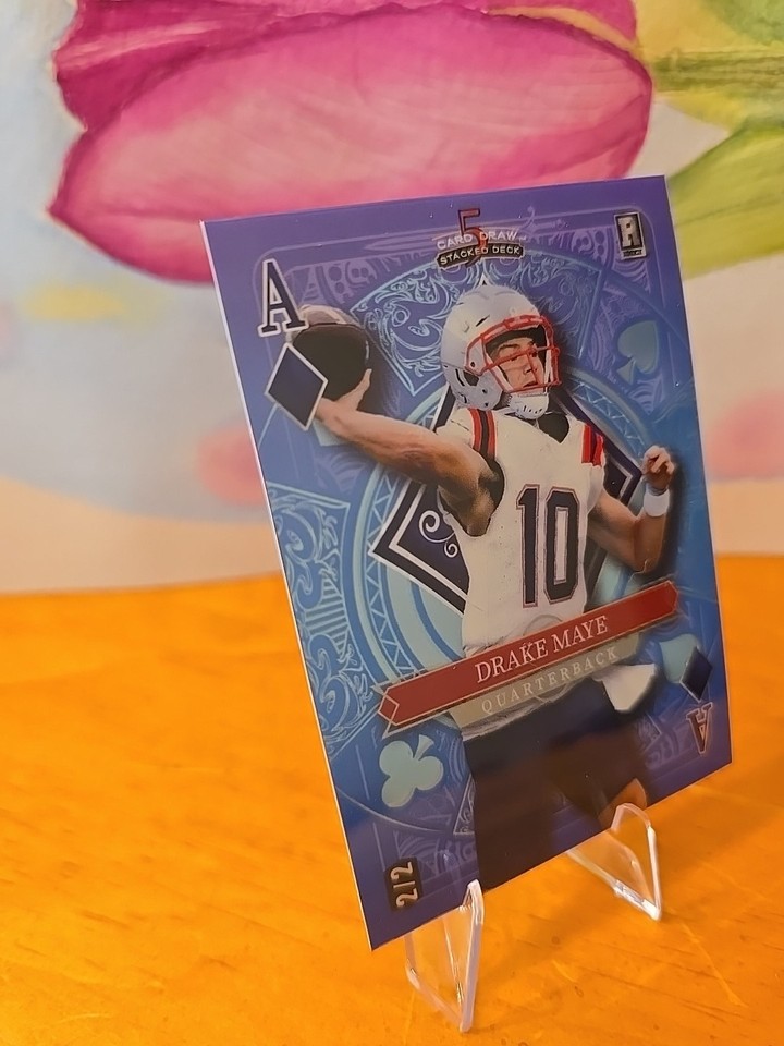 Drake Maye 2 2 Blue Diamond 2024 Wild Card 5 Card Draw Stacked Deck drake-maye-2-2-blue-diamond-2024-wild-card-5-card-draw-stacked-deck