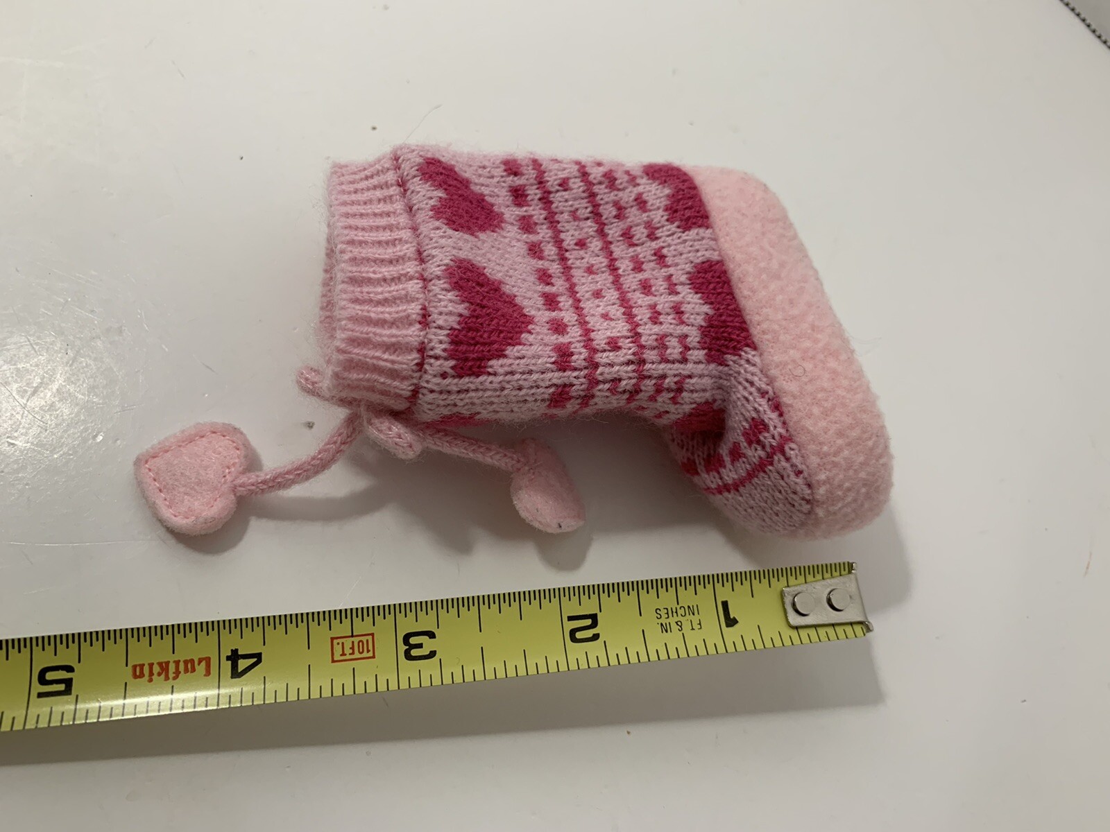 SAOLA Pigiama American Girl SOSTITUZIONE pantofola destra solo rosa maglia cuori Sweetheart