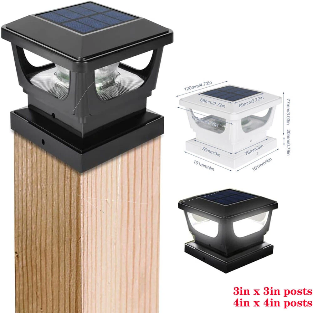 Solar led deck post lights outlet