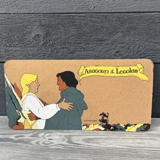 VTG 1978 Lord of the Rings CORK Bulletin Board 23” x 11.4” Aragorn Legolas READ
