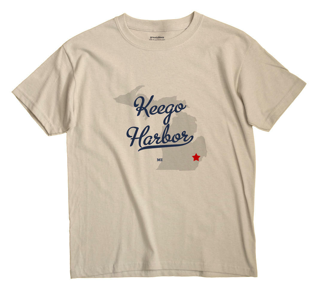Keego Harbor Michigan MI Mich TShirt MAP eBay