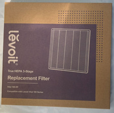 Vital 100 Series 3-Stage Filter Set Vital 100-RF: Levoit 3-Stage Replacement Filter True Hepa Vital 100-RF NEW/ sealed