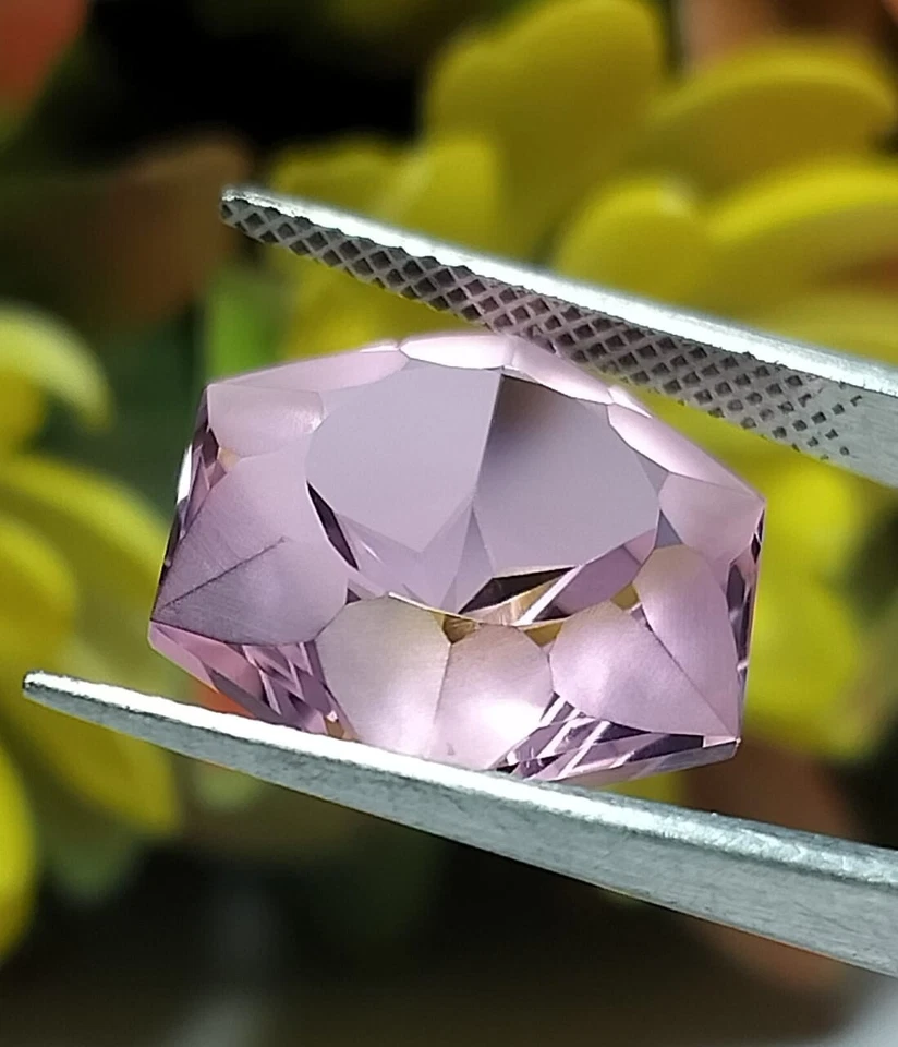 Pink Tourmaline Hexagon 15X15X10.00MM Heart & Star Cut Fantasy Modern Cut Facete - Image 2 of 4