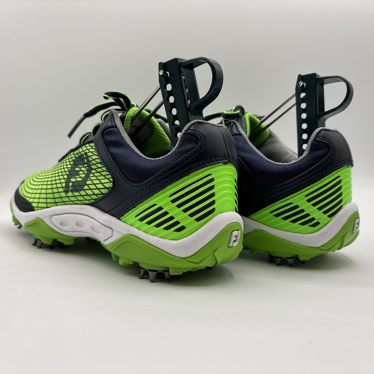 Footjoy FJ HyperFlex Junior Size 5M Electric Green/Navy  display picture 2