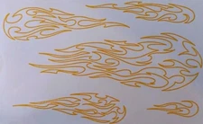 VINYL HIGH HEAT GUN STENCIL - TRIBAL FIREBALLS  -For R/C, Cerakote, Spray Paint 