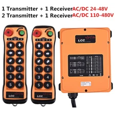 12 Keys Radio Industrial Wireless Remote Control AC/DC 24V-480V for Hoist Crane