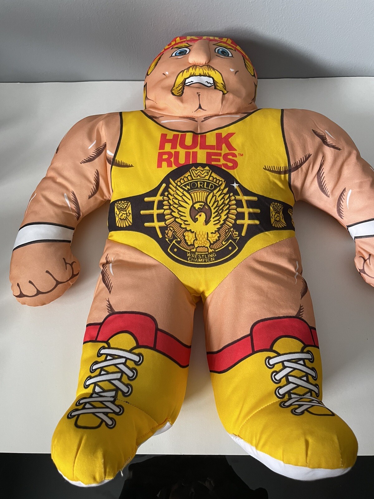 HULK HOGAN WWF Wrestling Buddies Vintage Stuffed Tonka Pillow 1990