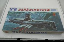 VINTAGE 70'S GREEK BOARD GAME PAPANIKOLIS SUBMARINE BATTLE UNPUNCHED