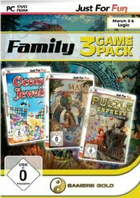Games for Fun Family Game Pack 1 - Ocean Jewels/Maya/Puzzle Express (PC CD ROM)