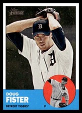 2012 Topps Heritage  Doug Fister #84 Detroit Tigers Baseball Card