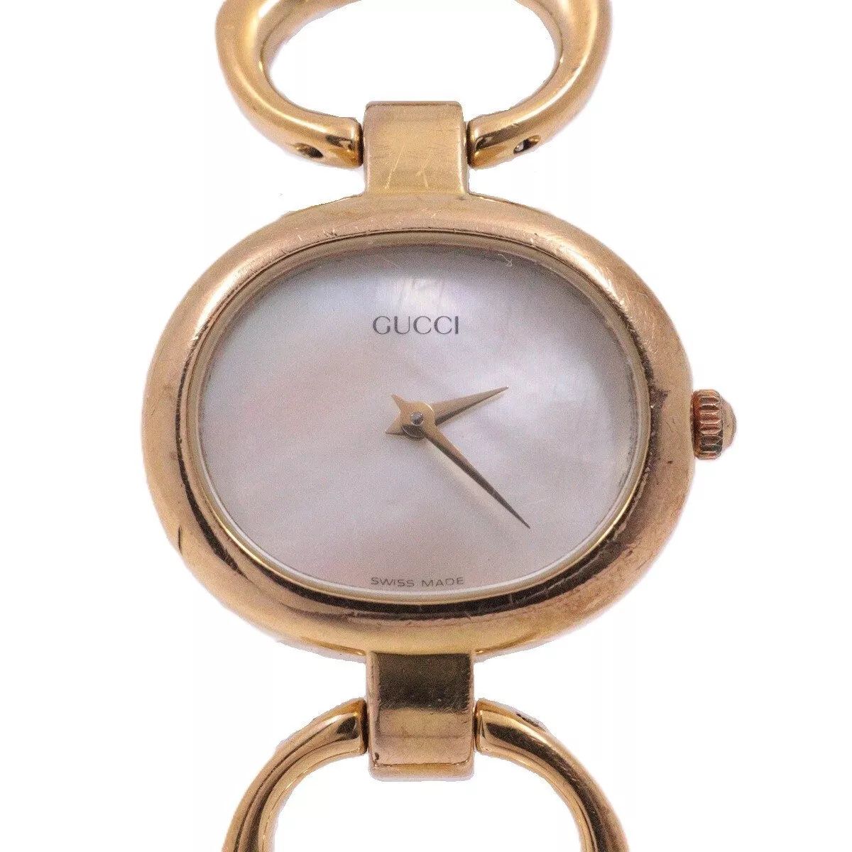 Gucci montre bracelet 1600 analogique pour femme cadran blanc