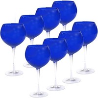 Certified International Red Wine Stemware (set Of 8), 28 Oz, Cobalt, New, Free S on sale Certified International Red Wine Stemware (set Of 8), 28 Oz, Cobalt, New, Free S on sale