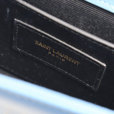 LA COWBOYS,ENDLESS SUMMER,新品未開封,AOR,TOTO Auth SAINT LAURENT Crossbody Shoulder Bag Light Blue/Gold