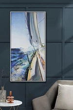 Sailing Boat Painting Modern Contemporary Art Signed Original