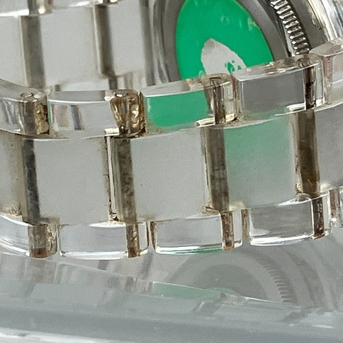 RARE A Bathing Ape Bapex 2009 Clear Pepsi Bezel Men's Watch Made by Human Japan - Picture 12 of 13