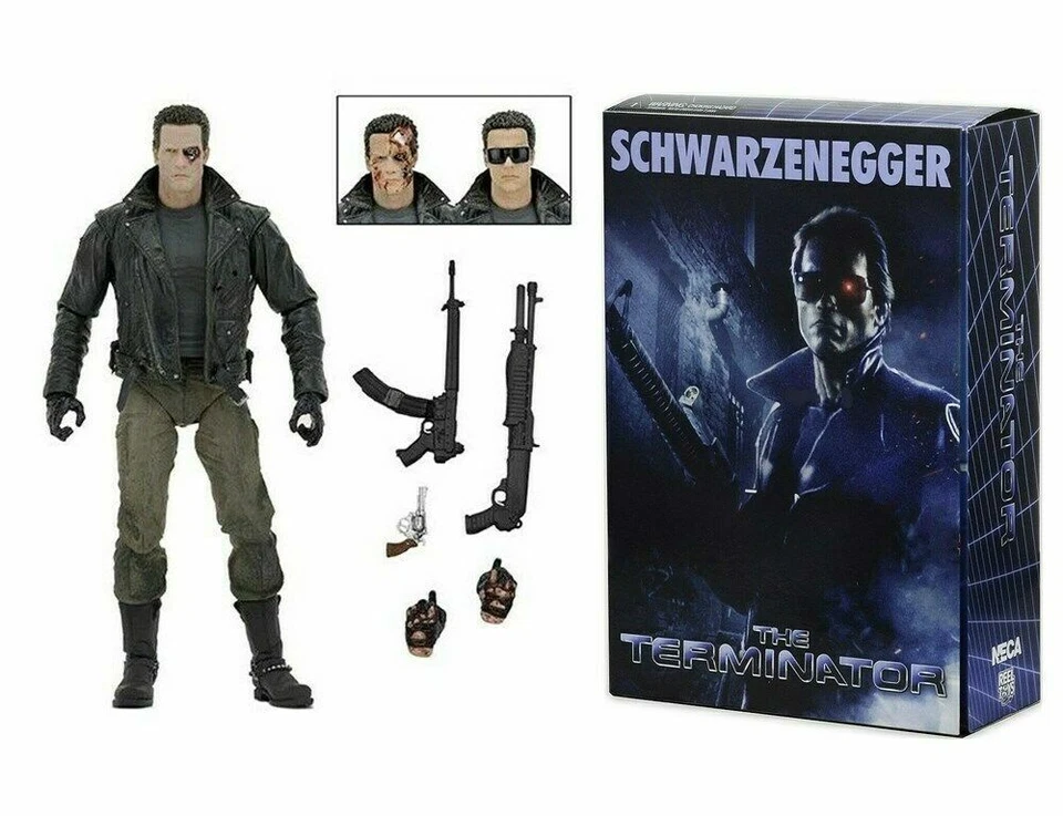 Terminator Police Assault T-800 Arnold Schwarzenegger Action Figures PVC Toy