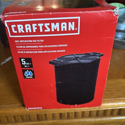 #ad Wet App Vac Filter 15 Oz Craftsman Black $14.00
