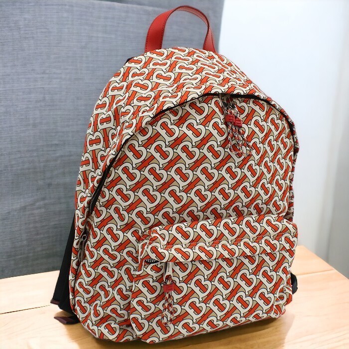 Used Burberry Backpack Women s Brand BURBERRY Backpack 8016107 Orange Bag