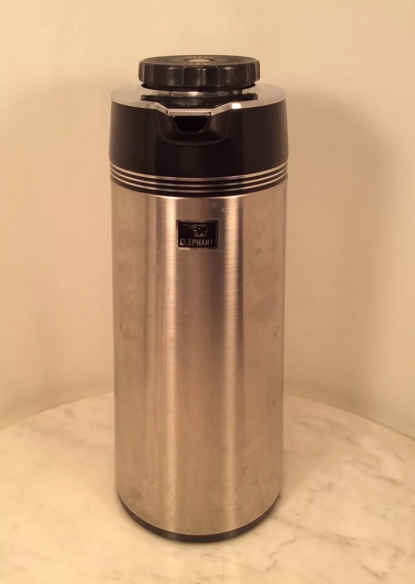 Vintage ELEPHANT FRASER’s Stainless Steel Thermos Hot Cold Japan